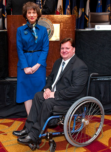 Photo of NSA Chief of Staff Deborah Bonanni and Allen Meadows